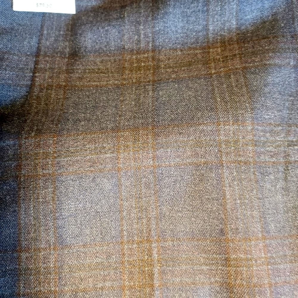 Calvin Klein Poly/Rayon Blend Plaid Tapered Ankle Pants. New condition. - Picture 12 of 13
